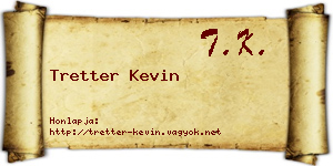 Tretter Kevin névjegykártya